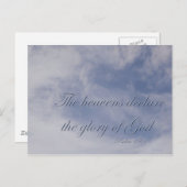 Psalm 19:1 De hemels zijn de glorie van God Briefkaart (Voorkant / Achterkant)