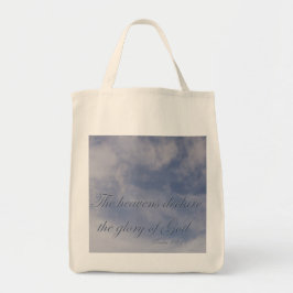 Psalm 19:1 De hemels zijn de glorie van God Tote Bag