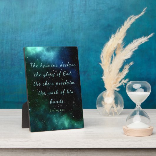 Psalm 19:1 Heavens verklaart de glorieplak Fotoplaat (Zijkant)