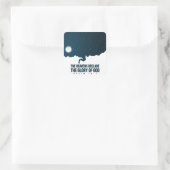 Psalm 19:1 Heavens verklaren Gods glorie Vierkante Sticker (Tas)