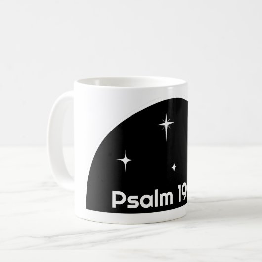 Psalm 19:1, koffiemok (Voorkant links)