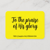 Psalm 19:1 Mountain Scripture Business Card Visitekaartje (Achterkant)