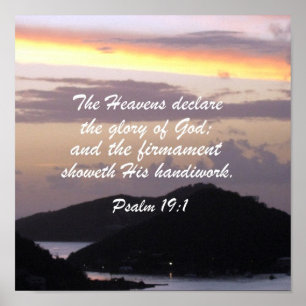 psalm 19:1 poster