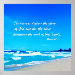 psalm 19:1 poster