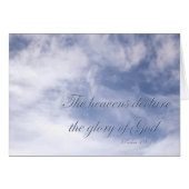 Psalm 19:1 The heavens declare the glory of God (Voorkant Horizontaal)