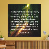 Psalm 19:7-8 Canvas afdrukken (Insitu (Woonkamer))