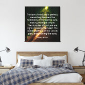 Psalm 19:7-8 Canvas afdrukken (Insitu (Slaapkamer))