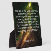 Psalm 19:7-8 Plaque Fotoplaat (Zijkant)