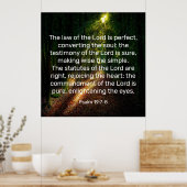 Psalm 19:7-8 poster (Keuken)