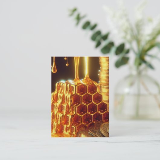 Psalm 19:9-10 KJV Kaarten - Zoeter dan Honing Visitekaartje (Staand voorkant)