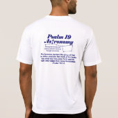Psalm 19 Astronomie - Totaal zonnepanelen T-shirt (Achterkant)