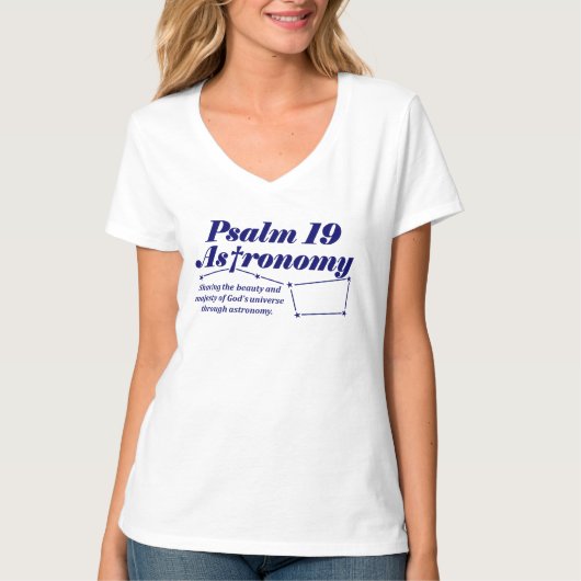 Psalm 19 Astronomie Viernek T-Shirt (Voorkant)