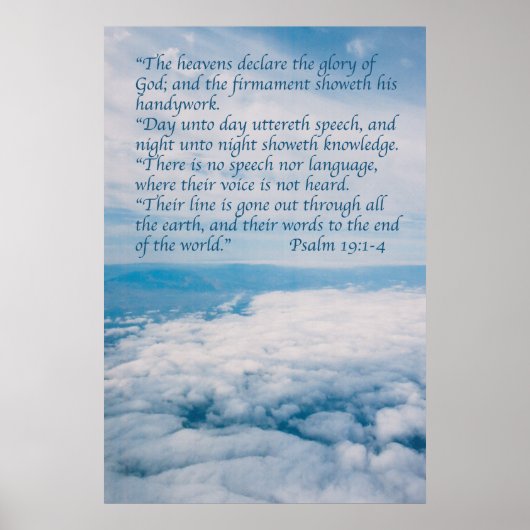 psalm 19 poster (Voorkant)