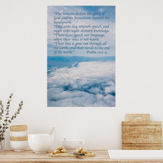psalm 19 poster (Keuken)