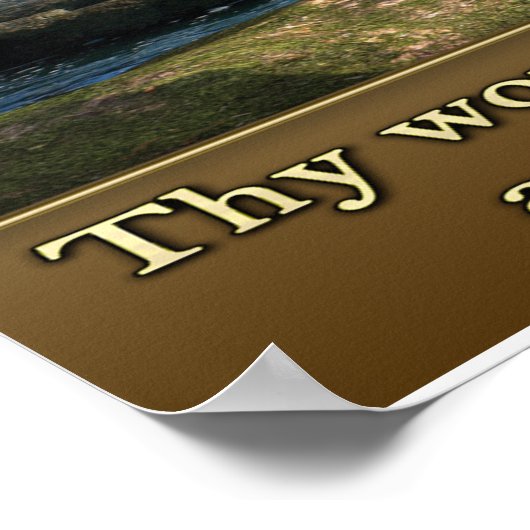 Psalm 1:19 Christelijke posters (Hoek)