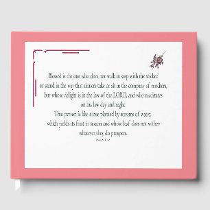 Psalm 1:1-3, Blessed is degene die: Gastenboek