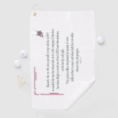 Psalm 1:1-3, Blessed is degene die: Golfhanddoek (Insitu)