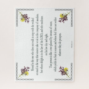 Psalm 1:1-3, Blessed is degene die Legpuzzel