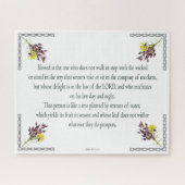 Psalm 1:1-3, Blessed is degene die Legpuzzel (Horizontaal)