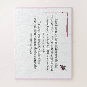 Psalm 1:1-3, Blessed is degene die: Legpuzzel