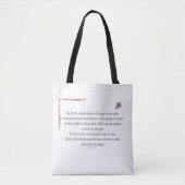Psalm 1:1-3, Blessed is degene die: Tote Bag (Voorkant)