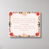 PSALM 1:1-3 Botanic Design, Canvas Afdruk (Voorkant)