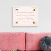 PSALM 1:1-3 Botanic Design, Canvas Afdruk (Insitu (Woonkamer))