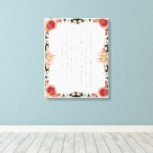 PSALM 1:1-3 Botanic Design, Canvas Afdruk (Insitu (Houten vloer))