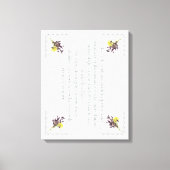 PSALM 1:1-3 Botanic Design, Canvas Afdruk (Voorkant)