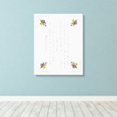 PSALM 1:1-3 Botanic Design, Canvas Afdruk (Insitu (Houten vloer))