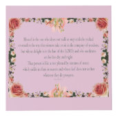 PSALM 1:1-3 Botanic Design, Kubus (Voorkant)