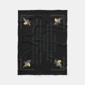 PSALM 1:1-3 Botanisch ontwerp, Fleece Deken (Voorkant)