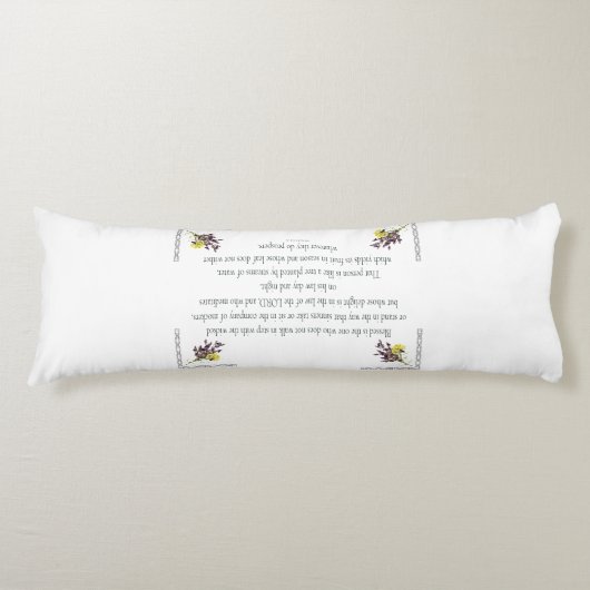 PSALM 1:1-3 Botanisch ontwerp, Lichaamskussen (Voorkant)