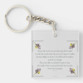 PSALM 1:1-3 Botanisch ontwerp, Sleutelhanger