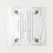 PSALM 1:1-3 Botanisch ontwerp, Wandkleed (Voorkant (horizontaal))