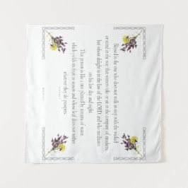 PSALM 1:1-3 Botanisch ontwerp, Wandkleed