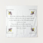 PSALM 1:1-3 Botanisch ontwerp, Wandkleed (Voorkant)