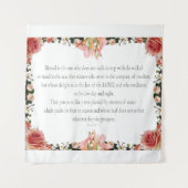 PSALM 1:1-3 Botanisch ontwerp, Wandkleed (Voorkant)