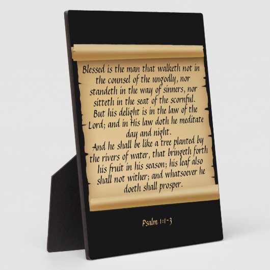 Psalm 1:1-3 fotoplaat (Zijkant)