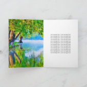 Psalm 1:1-3 Gezegeld is het man Christelijke Groet Kaart (Binnen)