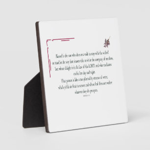 Psalm 1:1-3, Gezegend is degene die, Fotoplaat