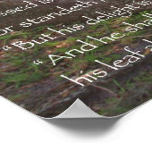 Psalm 1:1-3 het Poster van de Manuscript (Hoek)