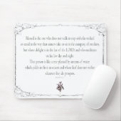 Psalm 1-1-3, loop niet in Stap met Kleuren, Muismat (Met muis)