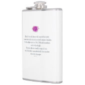 PSALM 1:1-3 met Paarse ventilator Heupfles (Links)