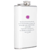 PSALM 1:1-3 met Paarse ventilator Heupfles (Rechts)