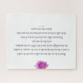 PSALM 1:1-3 met Paarse ventilator Legpuzzel (Horizontaal)