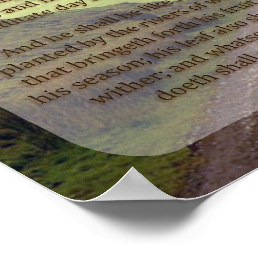 PSALM 1, 1-3 POSTER (Hoek)