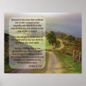 PSALM 1, 1-3 POSTER (Voorkant)