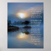 Psalm 1, 1-3 poster (Voorkant)