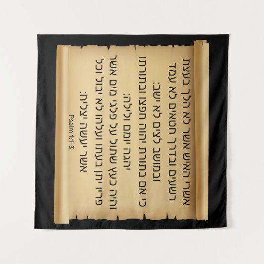 Psalm 1:1-3 wandkleed (Voorkant (horizontaal))